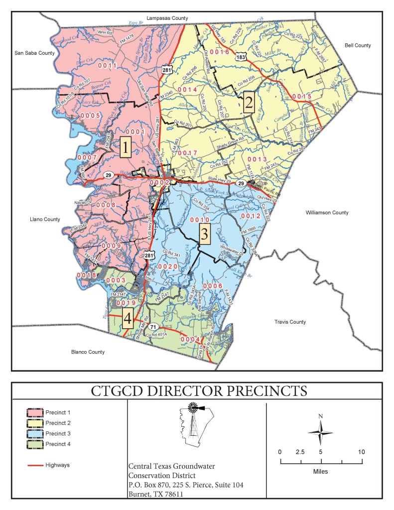 Precinct Map – Central Texas Groundwater Conservation District